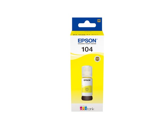 Epson 104 EcoTank Yellow ink bottle 104 EcoTank Yellow ink bottle (C13T00P440)