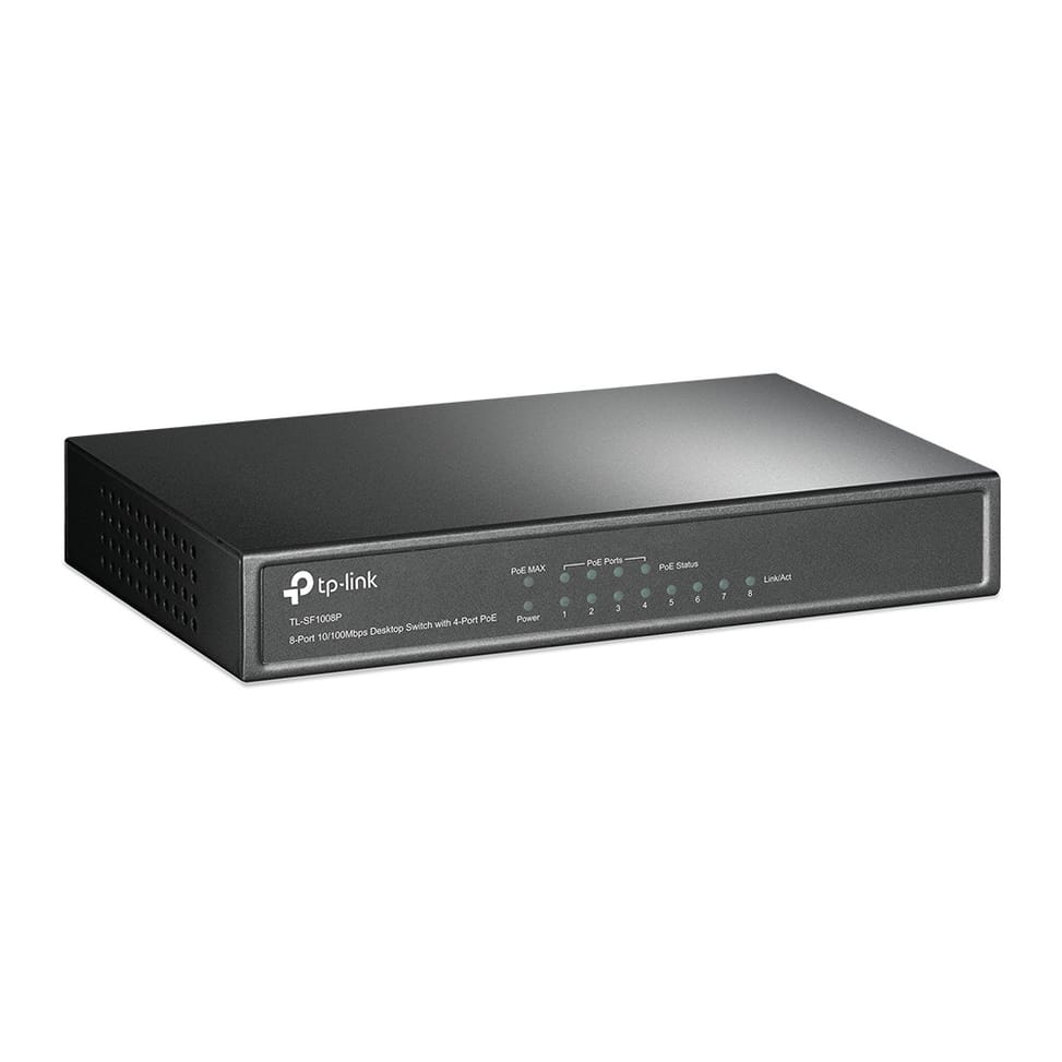 TP-Link TL-SF1008P Non-géré Fast Ethernet (10/100) Connexion Ethernet, supportant l'alimentation via ce port (PoE) Noir — image 2