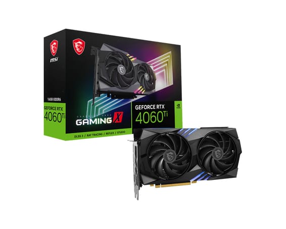 MSI GEFORCE RTX 4060 TI GAMING X 16G carte graphique NVIDIA 16 Go GDDR6 (GEFORCE RTX 4060 TI GAMING X 16G)