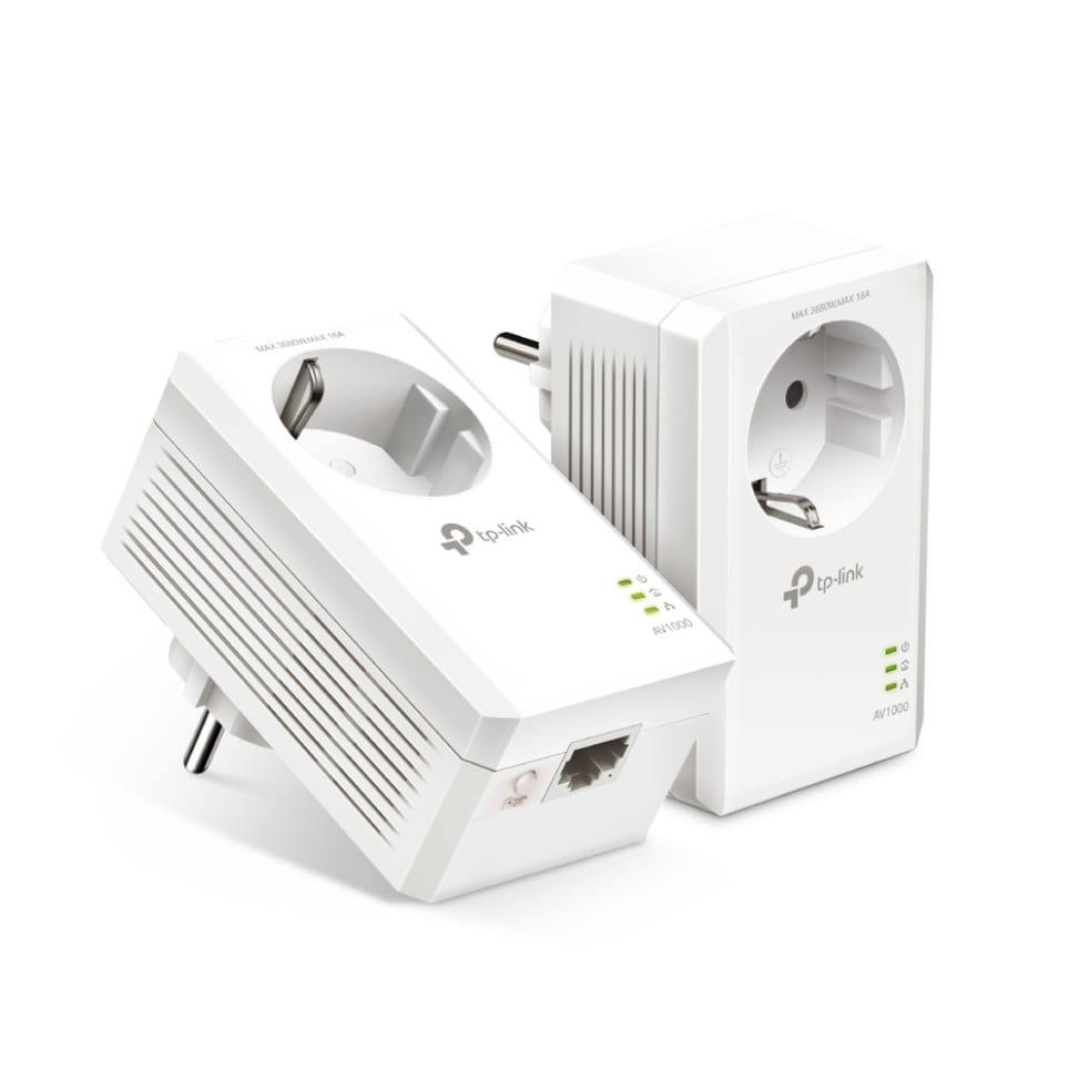 TP-Link TL-PA7017P KIT Adaptateur réseau CPL 1000 Mbit/s Ethernet/LAN Blanc 2 pièce(s) (TL-PA7017P KIT) — image 1
