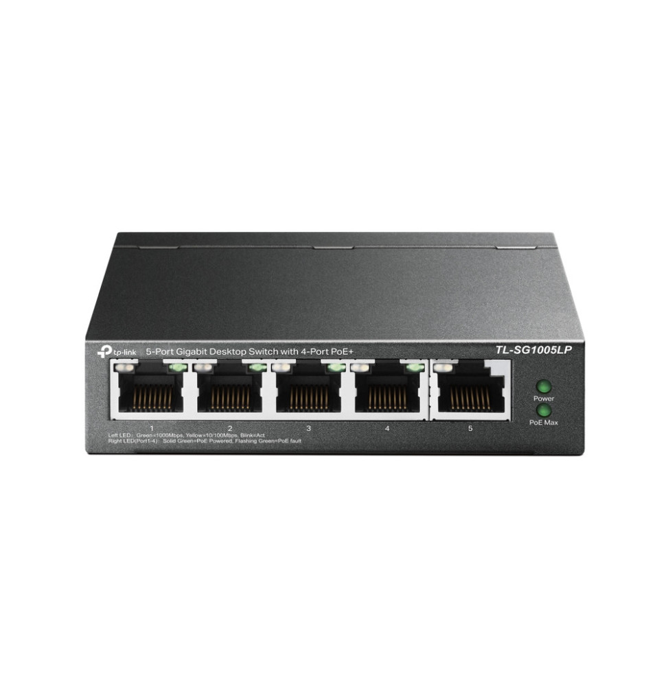 TP-Link TL-SG1005LP commutateur réseau Non-géré Gigabit Ethernet (10/100/1000) Connexion Ethernet, supportant l'alimentation