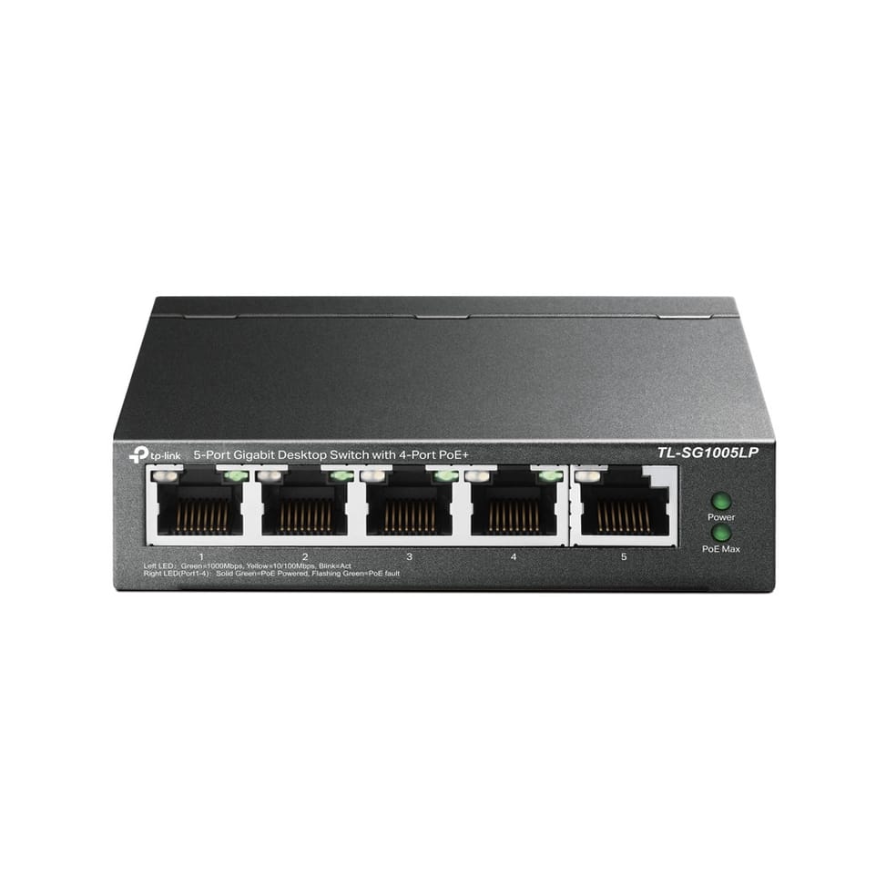 جهاز Switch غير مُدار TP-Link TL-SG1005LP Gigabit Ethernet (10/100/1000) بمنفذ Ethernet يدعم التغذية — صورة 1
