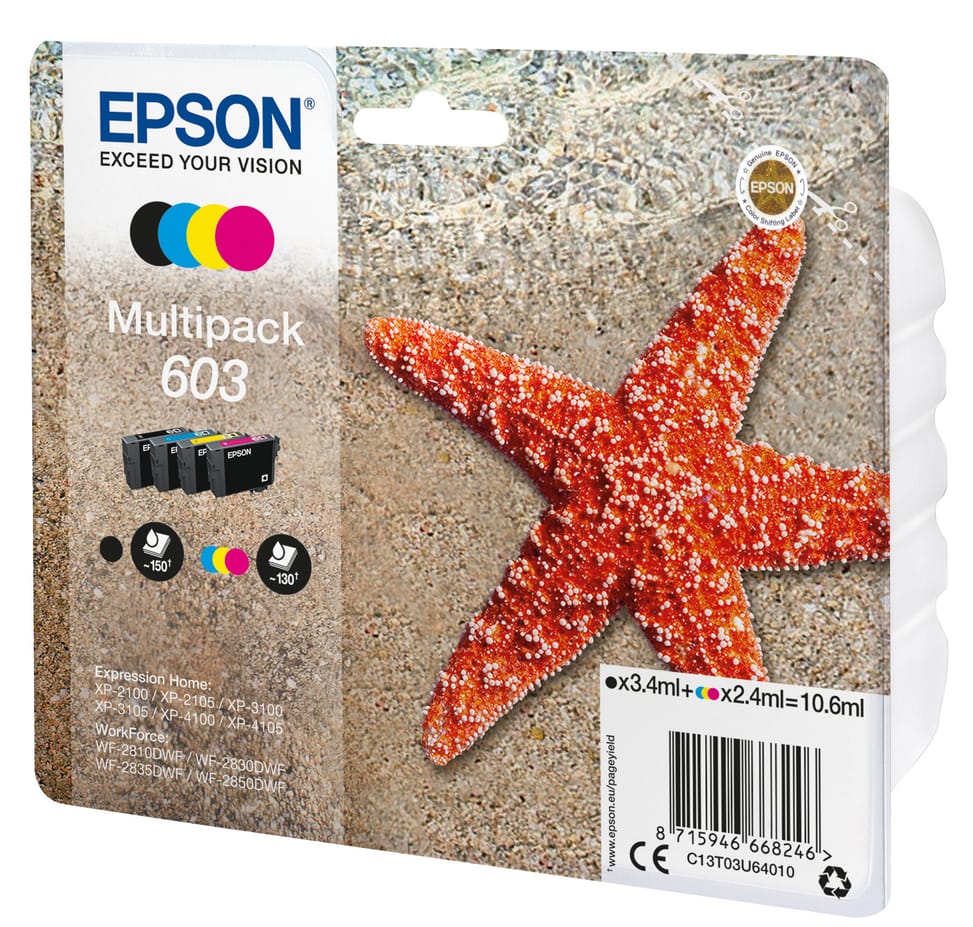 Epson Multipack 4-colours 603 Ink Multipack 4-colours 603 Ink  (C13T03U64010) — image 2