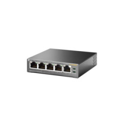TP-Link TL-SF1005P Non-géré Fast Ethernet (10/100) Connexion Ethernet, supportant l'alimentation via ce port (PoE) Noir