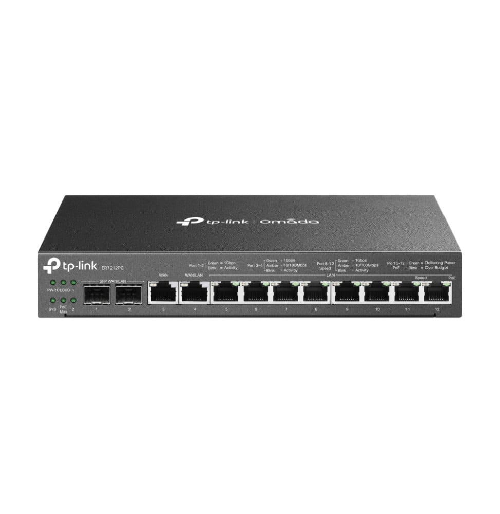 TP-Link ER7212PC Routeur connecté Gigabit Ethernet Noir (ER7212PC)