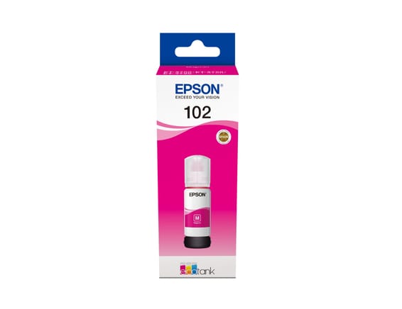Epson 102 EcoTank Magenta ink bottle 102 EcoTank Magenta ink bottle (C13T03R340)