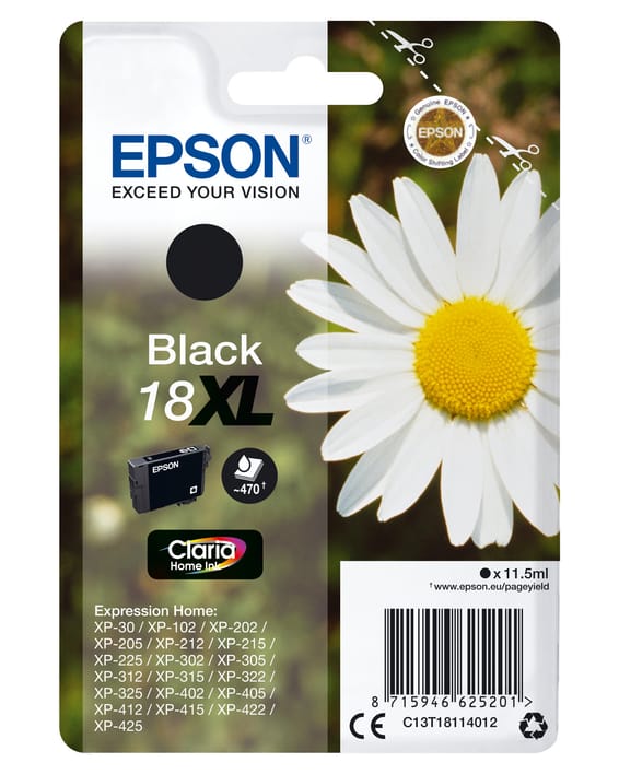 Epson Daisy Cartouche "Pâquerette" 18XL - Encre Claria Home N (C13T18114012)