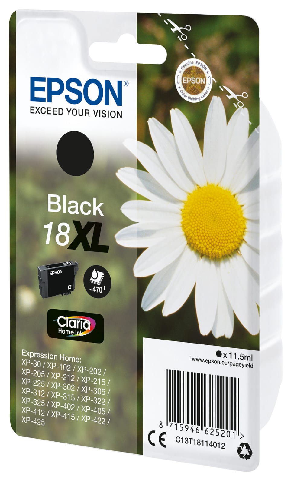 Epson Daisy Cartouche "Pâquerette" 18XL - Encre Claria Home N (C13T18114012) — image 2
