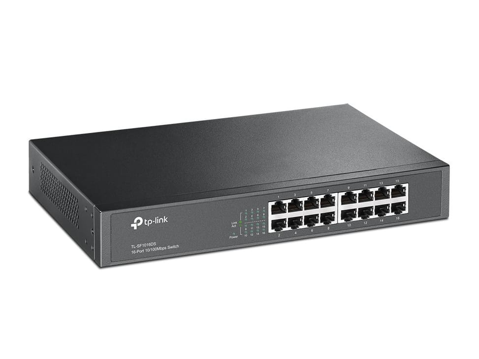 TP-Link TL-SF1016DS commutateur réseau Non-géré Fast Ethernet (10/100) 1U (TL-SF1016DS) — image 2