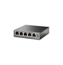 TP-Link TL-SG1005P Non-géré Gigabit Ethernet (10/100/1000) Connexion Ethernet, supportant l'alimentation via ce port (PoE) Noir