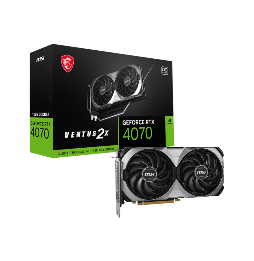 MSI GeForce RTX 4070 VENTUS 2X E 12G OC NVIDIA 12 Go GDDR6X