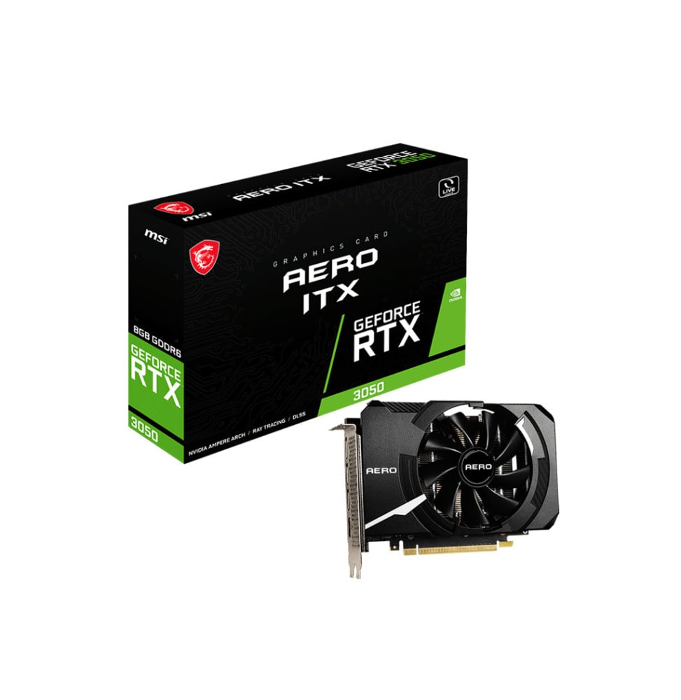 MSI GEFORCE RTX 3050 AERO ITX 8G carte graphique NVIDIA Go GDDR6