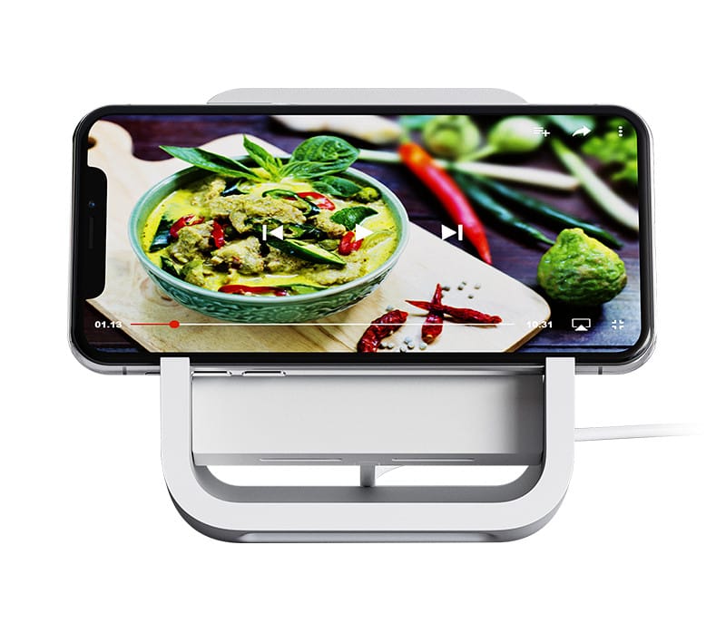 Logitech POWERED Wireless Charging Stand Smartphone Blanc Secteur Recharge sans fil Intérieure (939-001630) — image 3