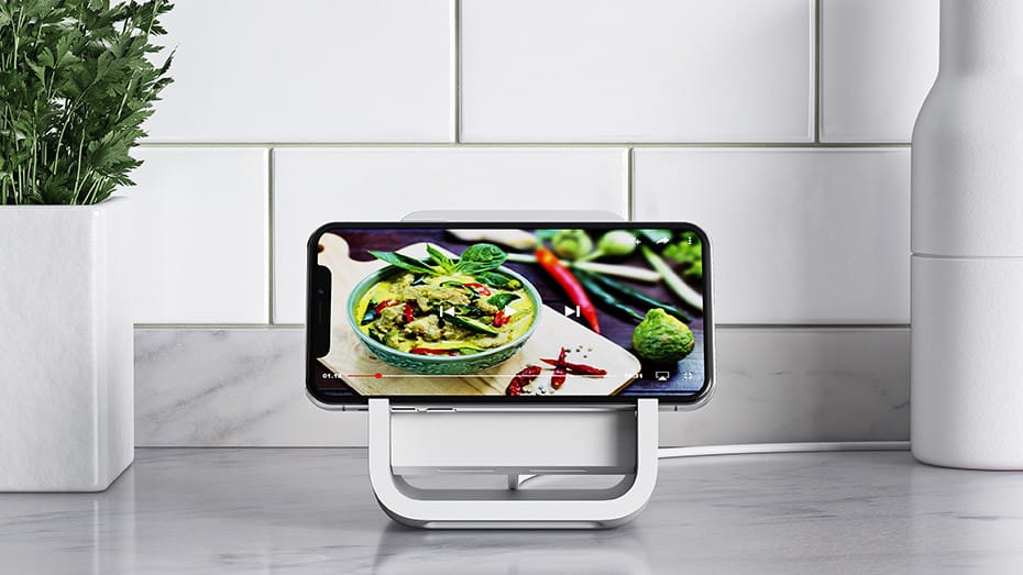 Logitech POWERED Wireless Charging Stand Smartphone Blanc Secteur Recharge sans fil Intérieure (939-001630) — image 10