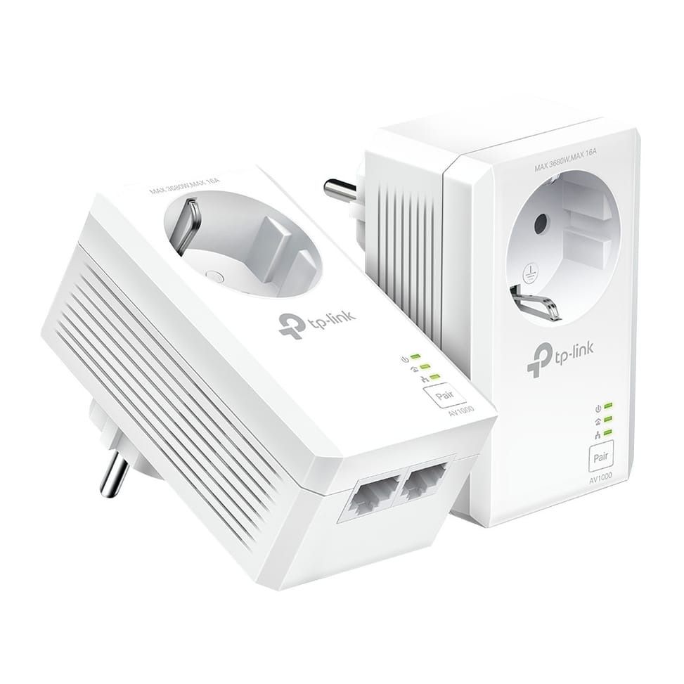 TP-Link TL-PA7027P KIT Adaptateur réseau CPL 1000 Mbit/s Ethernet/LAN Blanc 2 pièce(s) (TL-PA7027P KIT) — image 1