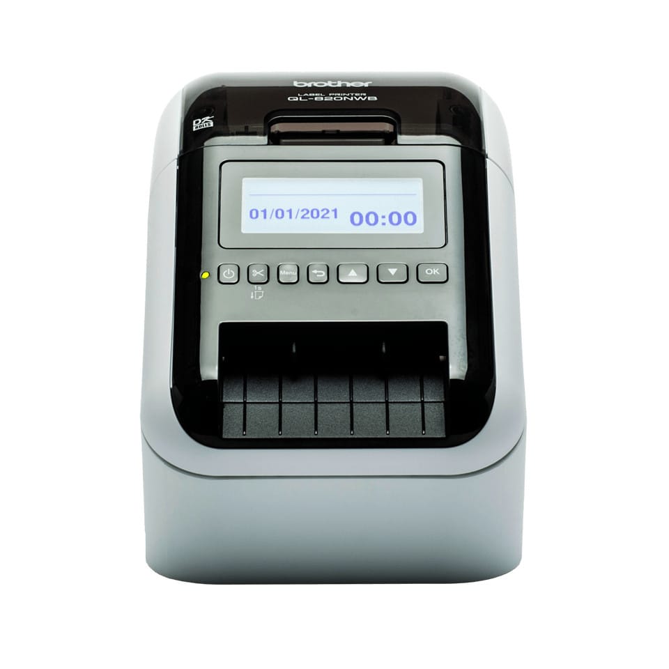 Brother QL-820NWBcVM imprimante pour étiquettes Thermique directe 300 x 600 DPI 176 mm/sec Avec fil &sans fil Ethernet/LAN DK — image 1