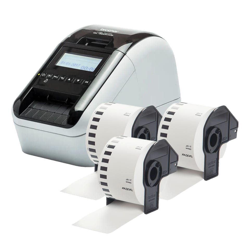 Brother QL-820NWBcVM imprimante pour étiquettes Thermique directe 300 x 600 DPI 176 mm/sec Avec fil &sans fil Ethernet/LAN DK — image 4