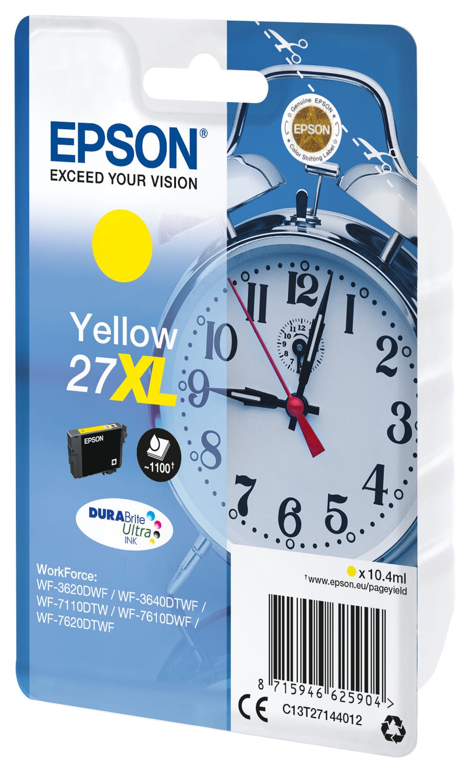 Epson Alarm clock Cartouche "Réveil" 27XL - Encre DURABrite Ultra J (C13T27144012) — image 2