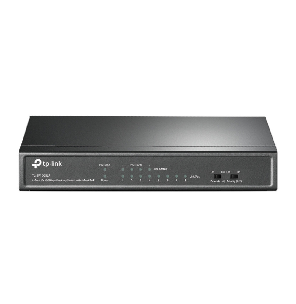 TP-Link TL-SF1008LP commutateur réseau Non-géré Fast Ethernet (10/100) Connexion Ethernet, supportant l'alimentation via ce