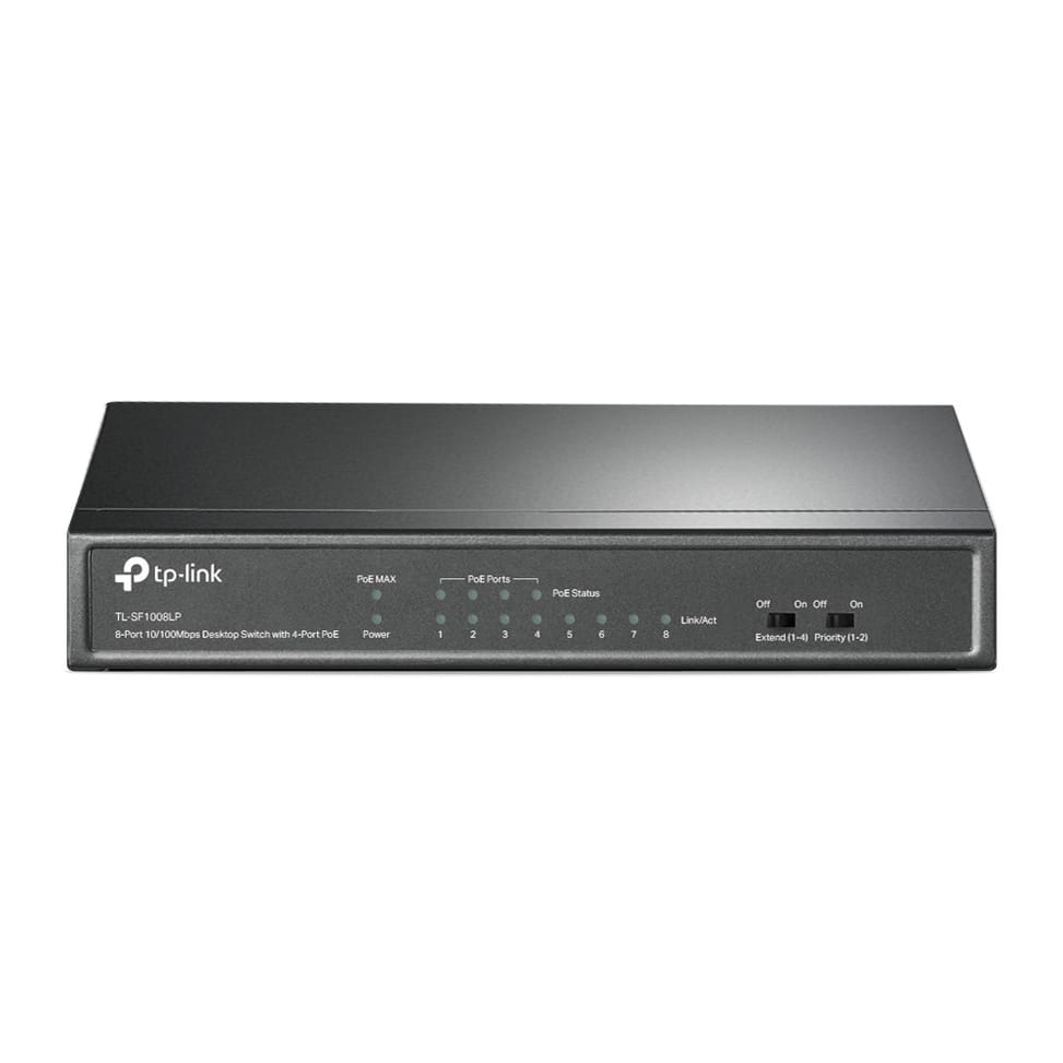 TP-Link TL-SF1008LP Unmanaged Fast Ethernet (10/100) Network Switch, Ethernet connection with Power over Ethernet support — image 1
