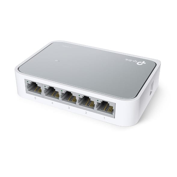جهاز Switch مُدار TP-Link TL-SF1005D V15 Fast Ethernet (10/100) أبيض (TL-SF1005D V15) — صورة 1