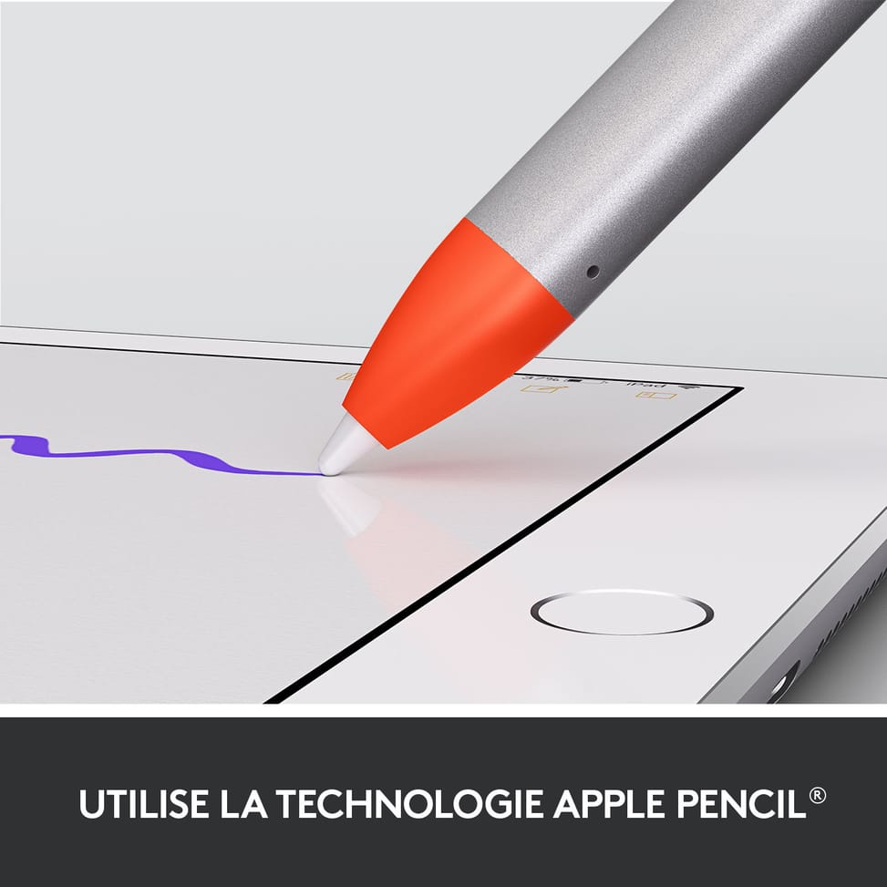Logitech Crayon stylet 20 g Orange, Argent for iPad (6th generation), 20 g  (914-000046) — image 3