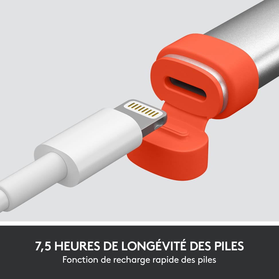 Logitech Crayon stylet 20 g Orange, Argent for iPad (6th generation), 20 g  (914-000046) — image 7