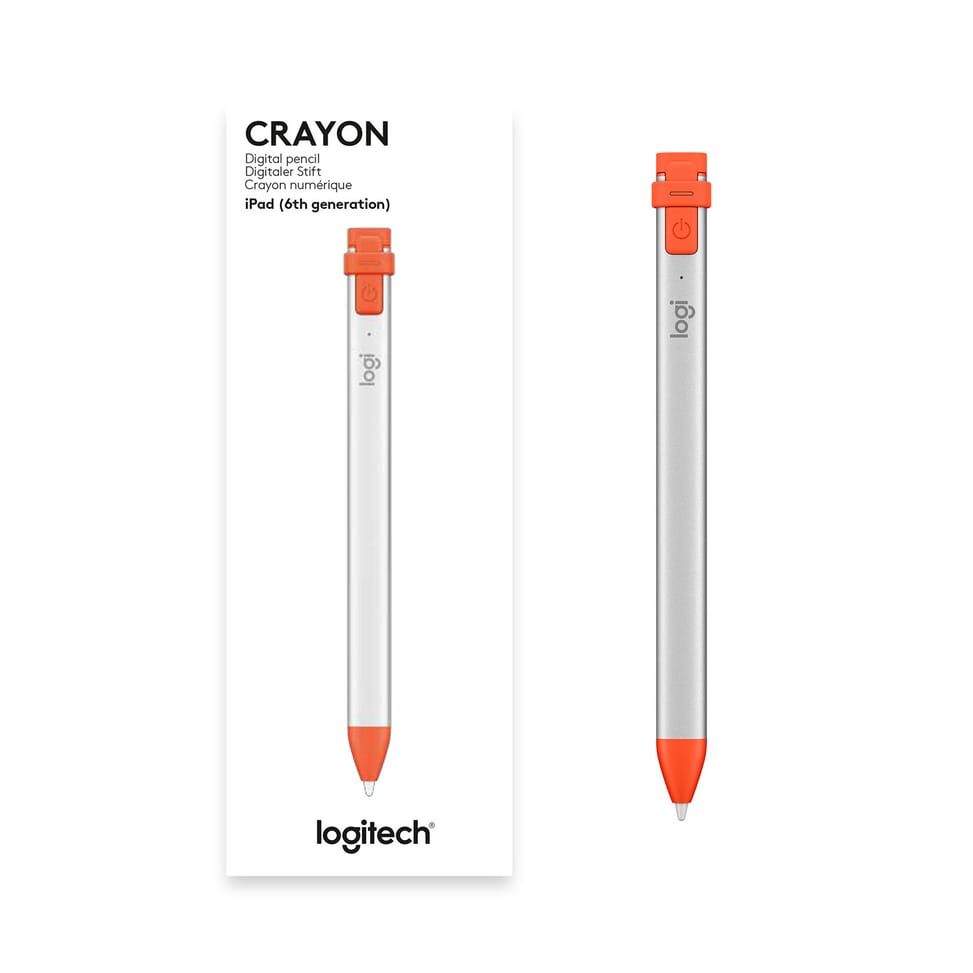 Logitech Crayon stylet 20 g Orange, Argent for iPad (6th generation), 20 g  (914-000046) — image 8