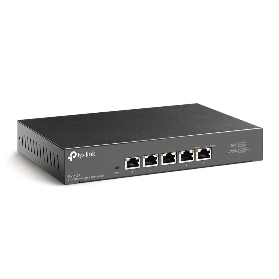TP-Link TL-SX105 commutateur réseau Non-géré 10G Ethernet (100/1000/10000) Noir (TL-SX105) — image 2