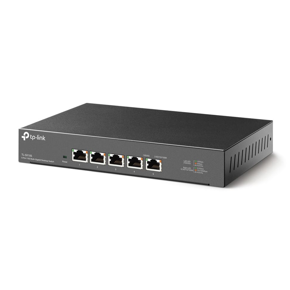 TP-Link TL-SX105 commutateur réseau Non-géré 10G Ethernet (100/1000/10000) Noir (TL-SX105) — image 3