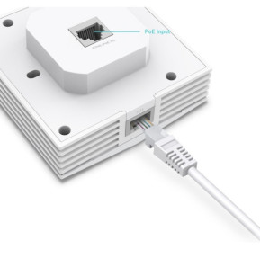 TP-Link EAP650-Wall WiFi 6 3000 Mbit/s Blanc Connexion Ethernet, supportant l'alimentation via ce port (PoE) (EAP650-WALL)