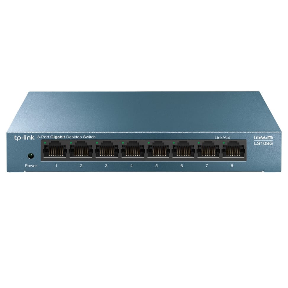TP-Link LS108G Non-géré Gigabit Ethernet (10/100/1000) Bleu (LS108G V1) — image 1