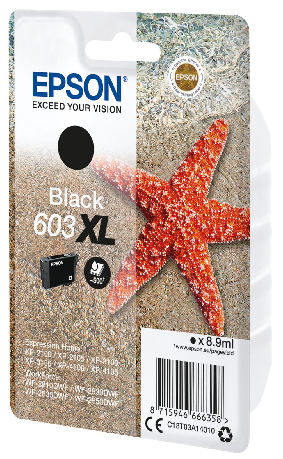 Epson Singlepack Black 603XL Ink Singlepack Black 603XL Ink (C13T03A14010) — image 2