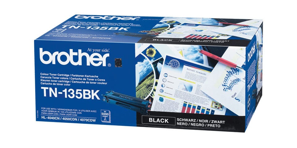 Brother TN135BK Cartouche de toner 1 pièce(s) Original Noir Cartouche de toner noire pour HL-40xx (TN-135BK) — image 2