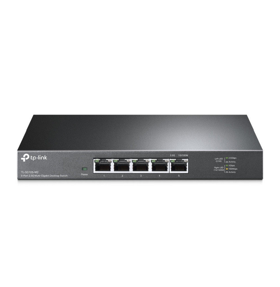 TP-Link TL-SG105-M2 commutateur réseau Non-géré 2.5G Ethernet (100/1000/2500) Noir (TL-SG105-M2)