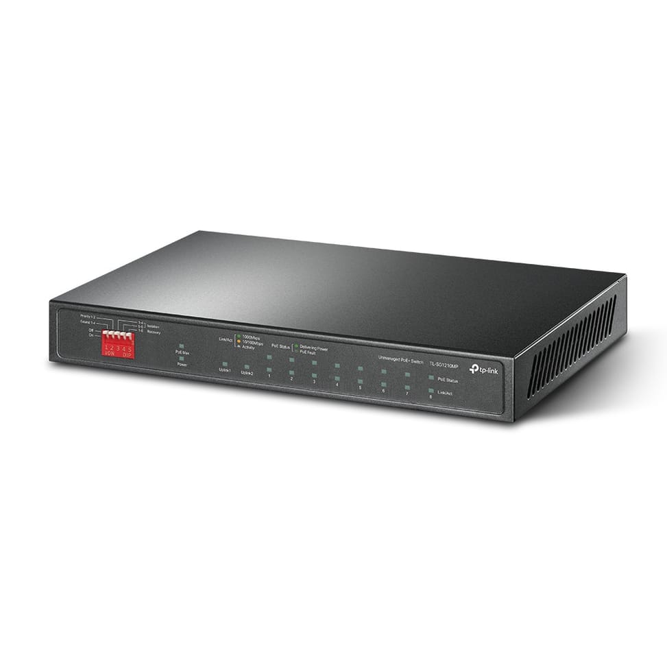 جهاز Switch غير مُدار TP-Link TL-SG1210MP Gigabit Ethernet (10/100/1000) بدعم PoE — صورة 2