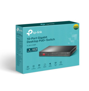 TP-Link TL-SG1210MP commutateur réseau Non-géré Gigabit Ethernet (10/100/1000) Connexion Ethernet, supportant l'alimentation