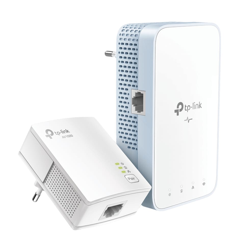 TP-Link TL-WPA1000 KIT Adaptateur réseau CPL 1000 Mbit/s Ethernet/LAN Wifi Blanc 2 pièce(s) (TL-WPA1000 KIT) — image 1