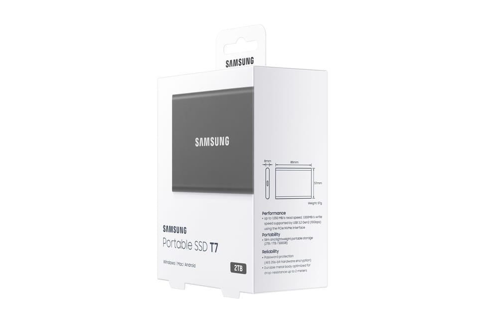 Samsung Portable SSD T7 2 To Gris (MU-PC2T0T/WW) — image 11