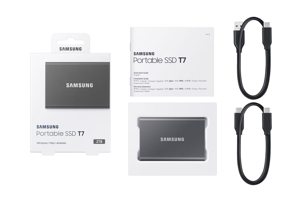 Samsung Portable SSD T7 2 To Gris (MU-PC2T0T/WW) — image 12