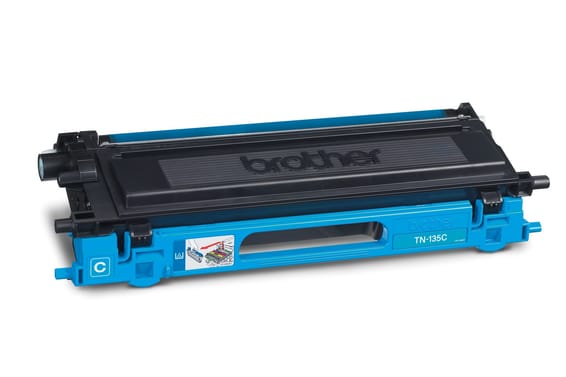 Brother TN135C Cartouche de toner 1 pièce(s) Original Cyan Cartouche de toner cyan pour HL-40xx  (TN-135C)