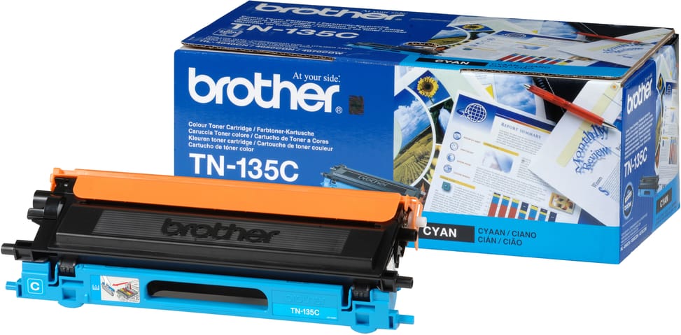 Brother TN135C Cartouche de toner 1 pièce(s) Original Cyan Cartouche de toner cyan pour HL-40xx (TN-135C) — image 2
