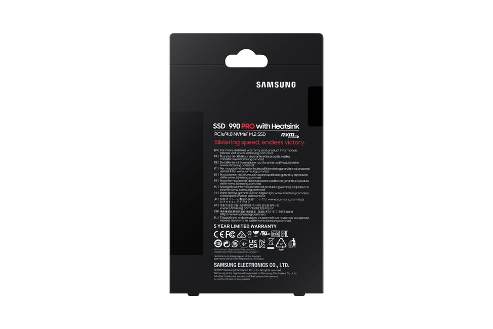 Samsung 990 PRO M.2 1 To PCI Express 4.0 V-NAND MLC NVMe (MZ-V9P1T0CW) — image 9