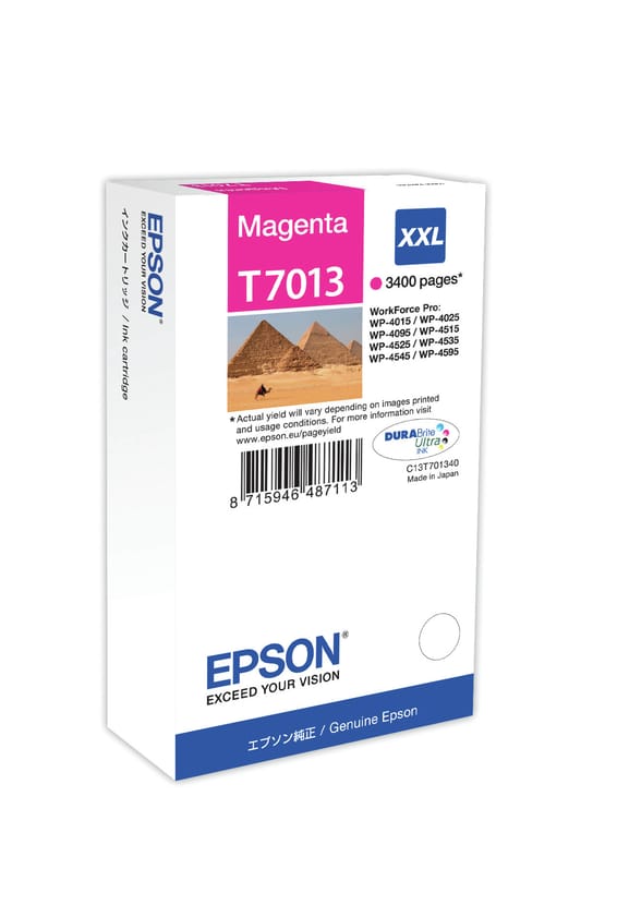 Epson Encre Magenta XXL (3 400 p) Encre Magenta XXL (3 400 p) (C13T70134010)