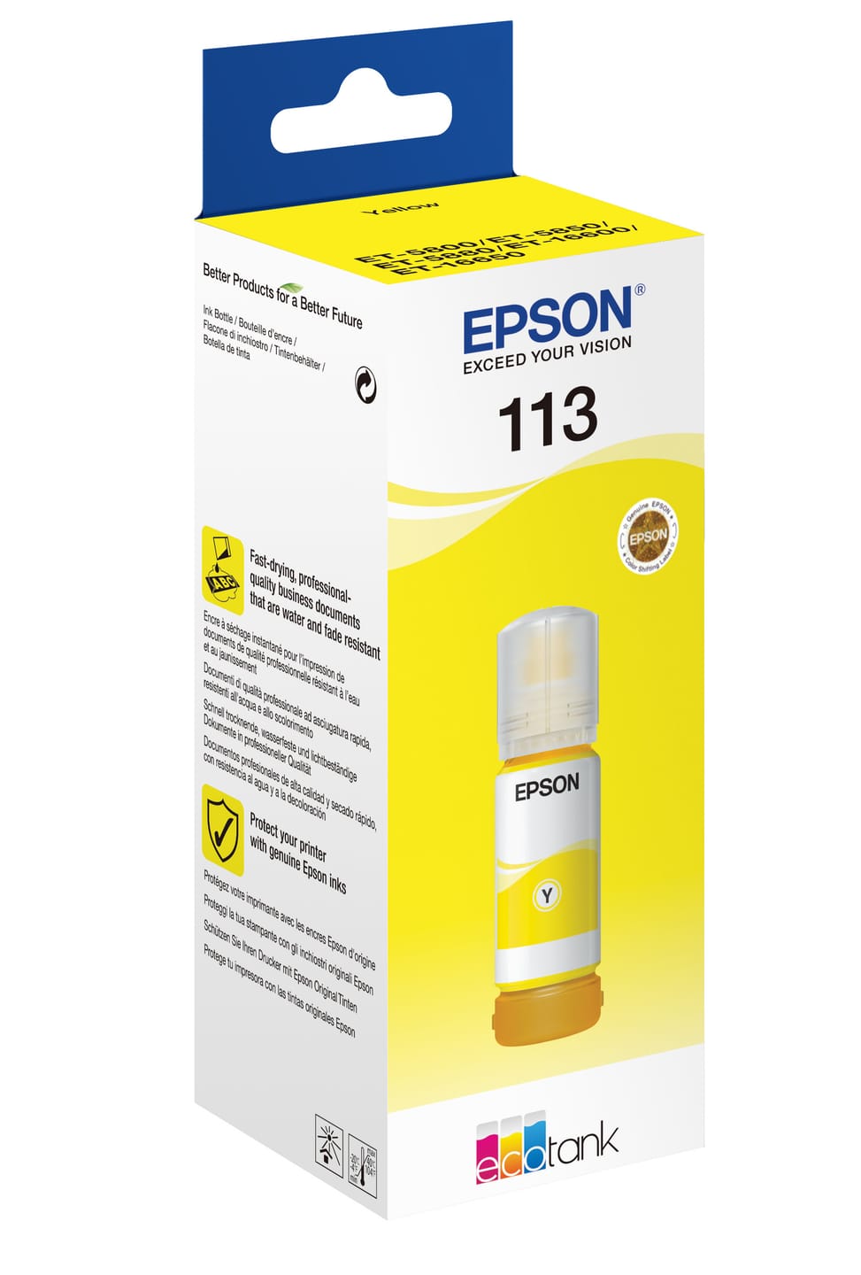 Epson 113 EcoTank Pigment Yellow ink bottle 113 EcoTank Pigment Yellow ink bottle  (C13T06B440) — image 2