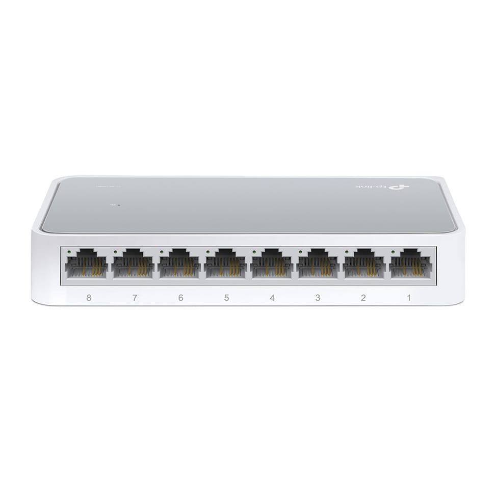 جهاز Switch غير مُدار TP-Link TL-SF1008D Fast Ethernet (10/100) أبيض (TL-SF1008D V11) — صورة 1