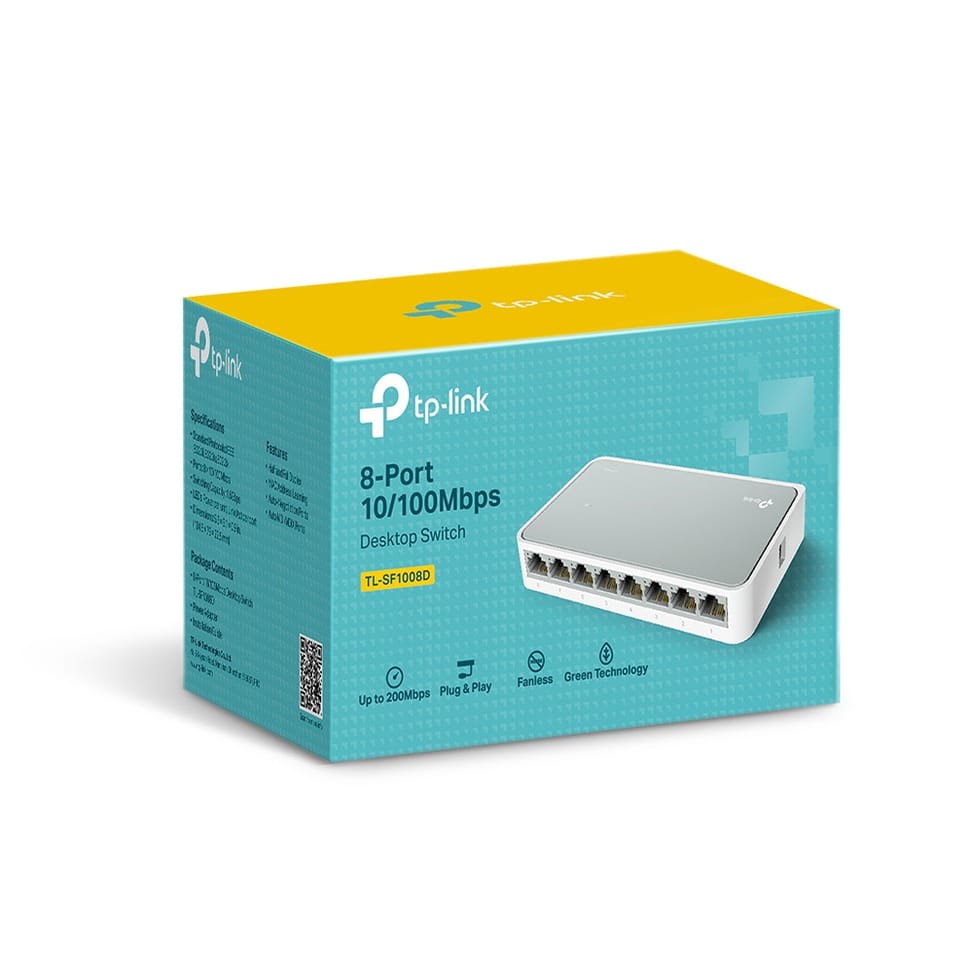 TP-Link TL-SF1008D Non-géré Fast Ethernet (10/100) Blanc (TL-SF1008D V11) — image 3