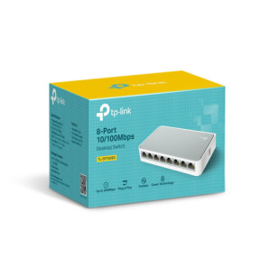 TP-Link TL-SF1008D Non-géré Fast Ethernet (10/100) Blanc (TL-SF1008D V11)