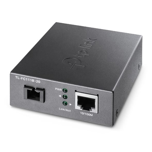 TP-Link TL-FC111B-20 convertisseur de support réseau 100 Mbit/s Monomode Noir (TL-FC111B-20) — image 1