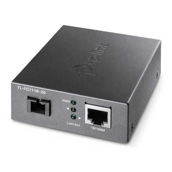 TP-Link TL-FC111B-20 convertisseur de support réseau 100 Mbit/s Monomode Noir (TL-FC111B-20)